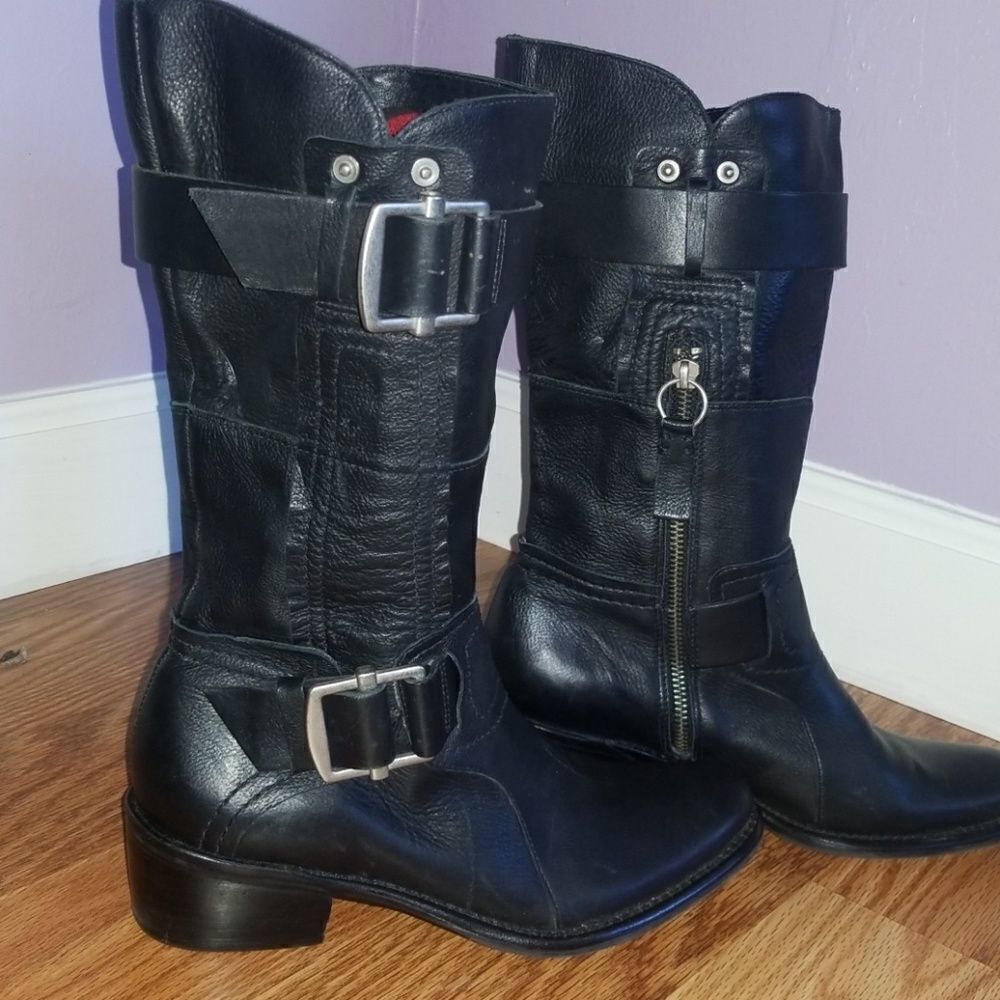Vera Wang Lavender motorcycle Boots‎ - Picture 2 of 5